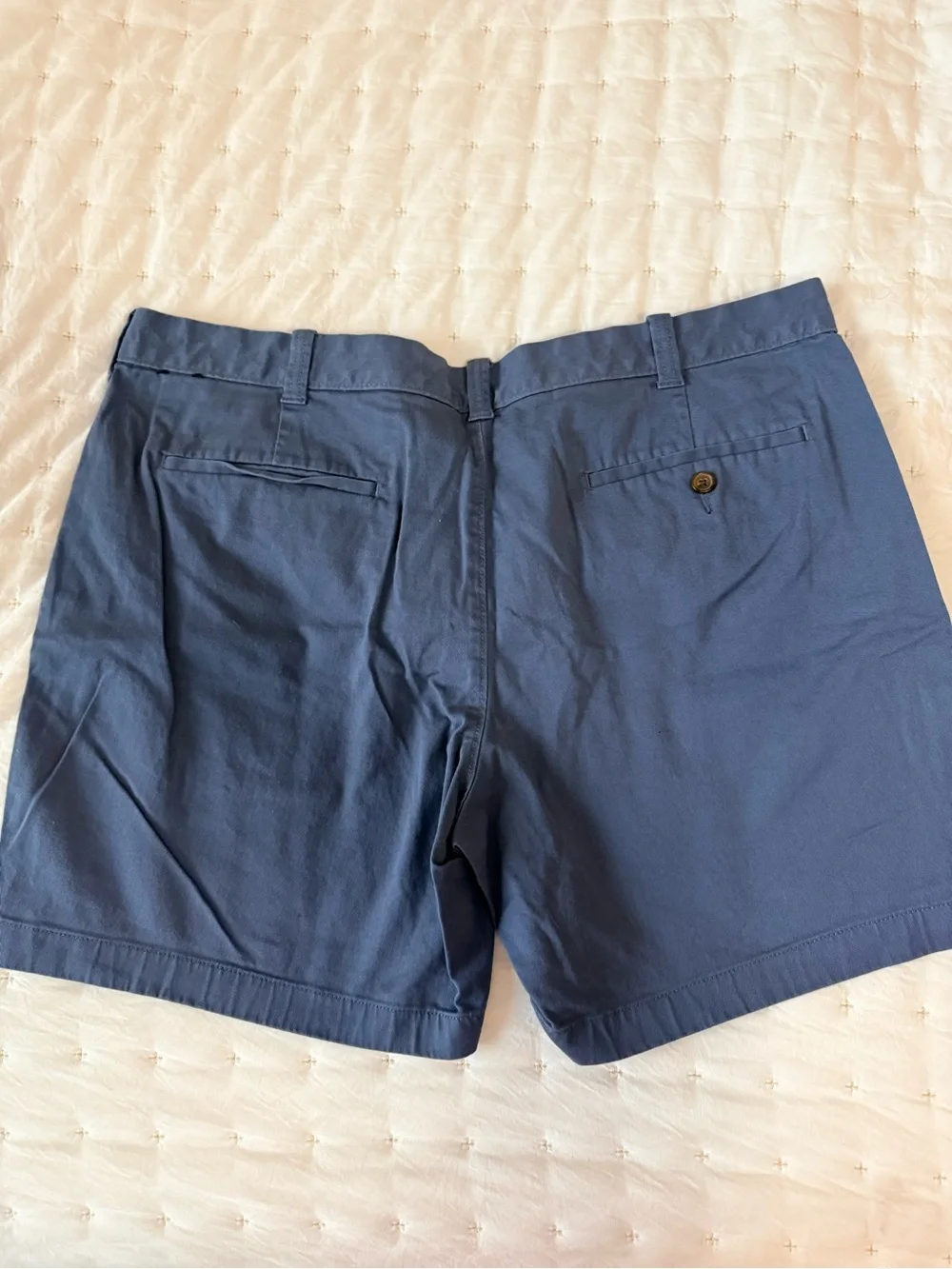 J. Crew Men's Blue Flat Front Chino Shorts